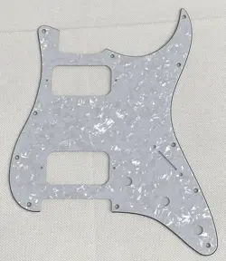 WHITE PEARL 4-PLY FENDER DOUBLE FAT HH STRAT HUMBUCKER STYLE GUITAR PICKGUARD