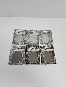 (6) CHROME 4-BOLT NECK PLATE W/SCREWS FOR FENDER STRAT/TELE/BASS AP-0600-001