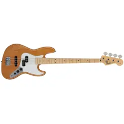 FENDER JAPAN HYBRID II JAZZ BASS PJ GUITAR, MAPLE FB, VINTAGE NATURAL