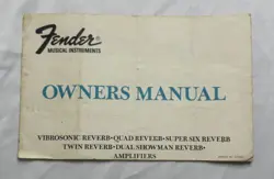 MANUAL VINTAGE VIBROSONIC