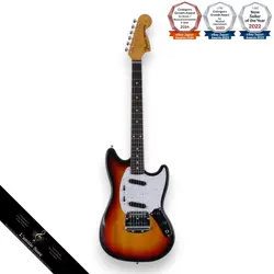 FENDER JAPAN MUSTANG MG69 3-TONE SUNBURST ELECTRIC GUITAR USED