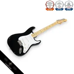 FENDER JAPAN STRATOCASTER STANDARD BLACK 2014 USED ELECTRIC GUITAR