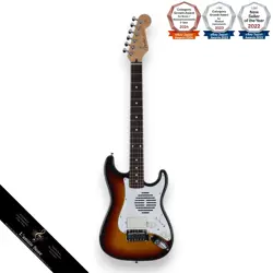 FENDER JAPAN ST-CII10 ST-CHAMP 3-TONE SUNBURST MINI GUITAR USED