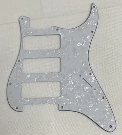 WHITE PEARL 4-PLY FIT FENDER STRATOCASTER STRAT P90 3 PICKUP GUITAR PICKGUARD