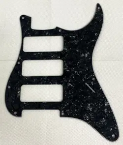 BLACK PEARL 4-PLY FIT FENDER STRATOCASTER STRAT P90 3 PICKUP GUITAR PICKGUARD