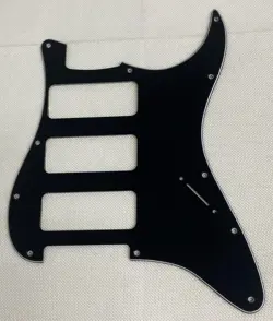 BLACK 3-PLY FOR FIT FENDER STRATOCASTER STRAT P90 3 PICKUP GUITAR PICKGUARD