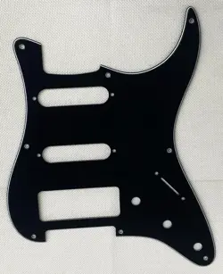 BLACK 3-PLY FOR FIT FENDER STRATOCASTER 8 SCREWS S-S-P90 STYLE GUITAR PICKGUARD