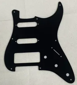 BLACK 1-PLY FOR FIT FENDER STRATOCASTER 8 SCREWS S-S-P90 STYLE GUITAR PICKGUARD