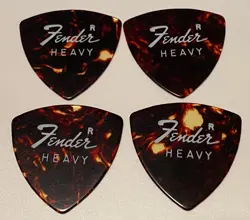 VINTAGE 1970’S FENDER-346 HEAVY GAUGE GUITAR PICKS-LOT OF 4-UNUSED-NOS