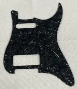 BLACK PEARL 4-PLY FENDER 11 HOLE STRATOCASTER WITH P90 STYLE GUITAR PICKGUARD