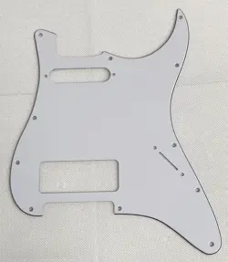 WHITE 3-PLY FOR FIT FENDER 11 HOLE STRATOCASTER WITH P90 STYLE GUITAR PICKGUARD