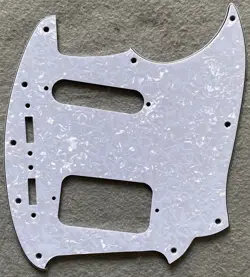 FOR FENDER KURT COBAIN JAG-STANG GUITAR PICKGUARD,4 PLY WHITE PEARL