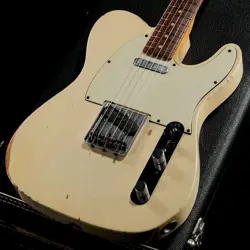 FENDER CUSTOM SHOP TEAM BUILT 1963 TELECASTER RELIC WHITE BLONDE