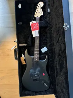 FENDER TO THE STARS LIMITED EDITION BLACKOUT TOM DELONGE SIGNATURE STRATOCASTER