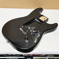 OLD 1996 FENDER USA STRAT PLUS BODY BLACK 90'S AMERICAN STRATOCASTER GUITAR