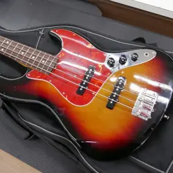 FENDER JAPAN JB62 USED ALDER BODY SUNBURST W/SOFT CASE