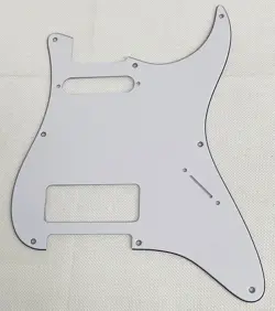 WHITE 3-PLY FOR FIT FENDER 8 HOLE STRATOCASTER WITH P90 STYLE GUITAR PICKGUARD