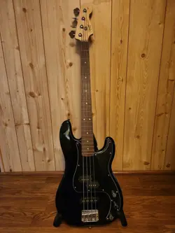 SQUIER BY FENDER AFFINITY PRECISION BASS PJ - BLACK, MODEL NUMBER: 370500506