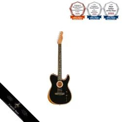 FENDER AMERICAN ACOUSTASONIC TELECASTER ACOUSTIC ELECTRIC GUITAR  WITH 2-YEAR