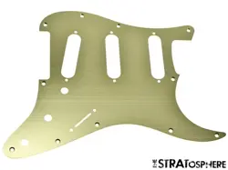 *NEW PICKGUARD FOR FENDER STRATOCASTER STRAT 11 HOLE ALUMINUM ANODIZED, GOLD