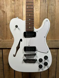 FENDER JIM ADKINS JA-90 TELECASTER THINLINE ELECTRIC GUITAR - WHITE