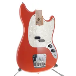 FENDER VINTERA 60'S MUSTANG BASS BODY FIESTA RED FINISH FULLY LOADED!