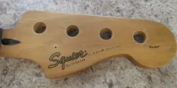 GENUINE FENDER SQUIER PRECISION P BASS NECK  ELECTRIC BASS GUITAR - PARTS **READ