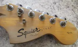 GENUINE FENDER SQUIER STRAT NECK MAPLE FRETBOARD AFFINITY GUITAR TUNERS 2008