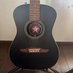 FENDER ACOUSTIC GUITAR BLACK SAFE DELIVERY FROM JAPAN