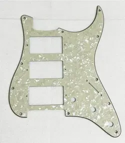 IVORY WHITE PEARL 4-PLY FIT FENDER US HHH STRATOCASTER STYLE GUITAR PICKGUARD