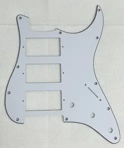 WHITE 3-PLY FOR FIT FENDER US HHH STRATOCASTER STYLE GUITAR PICKGUARD