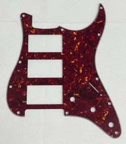 RED TORTOISE 4-PLY FOR FIT FENDER US HHH STRATOCASTER STYLE GUITAR PICKGUARD