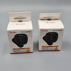LOT OF TWO FENDER FCT-2 CLIP-ON TUNER / BRAND NEW