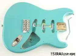 USA FENDER ERIC JOHNSON STRAT BODY + HARDWARE AMERICAN TROPICAL TURQUOISE