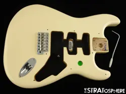 FENDER JIMMIE VAUGHAN STRAT BODY W/ HARDWARE, STRATOCASTER OLYMPIC WHITE