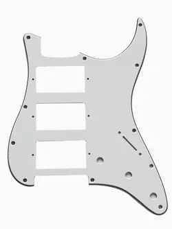 CUSTOM FOR FENDER US HHH STRATOCASTER GUITAR PICKGUARD SCRATCH PLATE,3 PLY WHITE