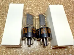 PAIR OF RCA 6V6GT 1960 MATCHING DATE CODE VACUUM TUBE FENDER AMP #A4