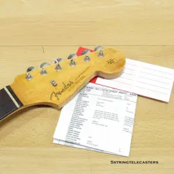 FENDER CUSTOM SHOP 64 RELIC STRATOCASTER NECK VINTAGE ROSEWOOD 5/4 FLAME NECK