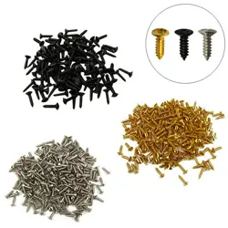 50PACK ELECTRIC GUITAR BASS PICKGUARD MOUNTING SCREWS FOR FENDER STRAT/TELE V