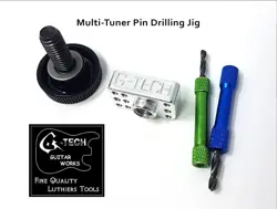 GUITAR TUNER INSTALLATION TOOL - DRILL JIG FOR PIN-MOUNT TUNERS - FENDER STRAT
