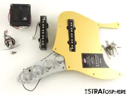 USA FENDER ULTRA II JAZZ BASS V 5 STRING LOADED PICKGUARD ACTIVE NOISELESS GOLD