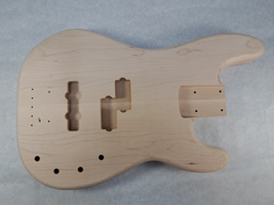 UNFINISHED MAPLE P/J BASS GUITAR BODY - FITS FENDER NECKS J2171