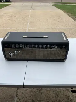 VINTAGE  FENDER BAND-MASTER AMP HEAD BAND MASTER BLACK FACE TUBE AMP AMPLIFIER