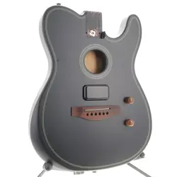 FENDER ACOUSTASONIC TELECASTER BODY STANDARD SERIES BLACK FINISH FULLY LOADED!