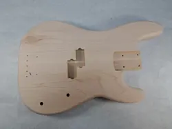 UNFINISHED MAPLE P BASS GUITAR BODY - FITS FENDER NECKS J2169