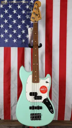 FSR FENDER LIMITED EDITION PLAYER MUSTANG PJ BASS - SURF GREEN