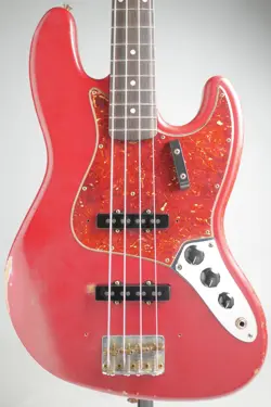 FENDER CUSTOM SHOP MASTER BUILD SERIES 1962 JAZZ BASS HEAVY RELIC DAKOTA RED / S