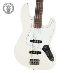 2000 FENDER FRETLESS STANDARD JAZZ BASS OLYMPIC WHITE