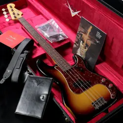 FENDER CUSTOM SHOP 1964 PRECISION BASS RELIC BLEACHED 3-COLOR SUNBURST(:4.00KG)