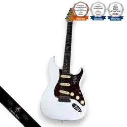 FENDER AMERICAN ULTRA STRATOCASTER ARCTIC PEARL ELECTRIC GUITAR MADE IN USA